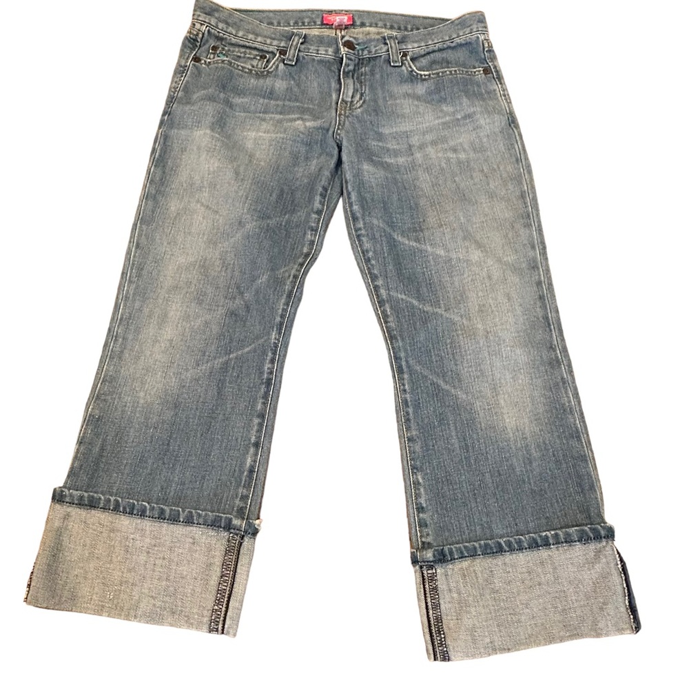 Abercrombie & Fitch Cuffed Crop Jeans 8